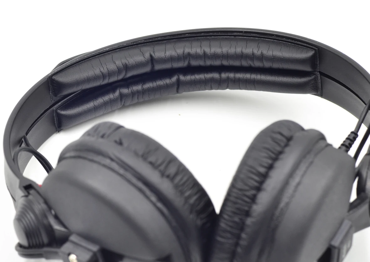 1 Paio Cuscinetti Auricolari In Pelle Proteica E Schiuma Per Sennheiser HD25, HD25-II, HD25SP, HD25SP-II, Nero