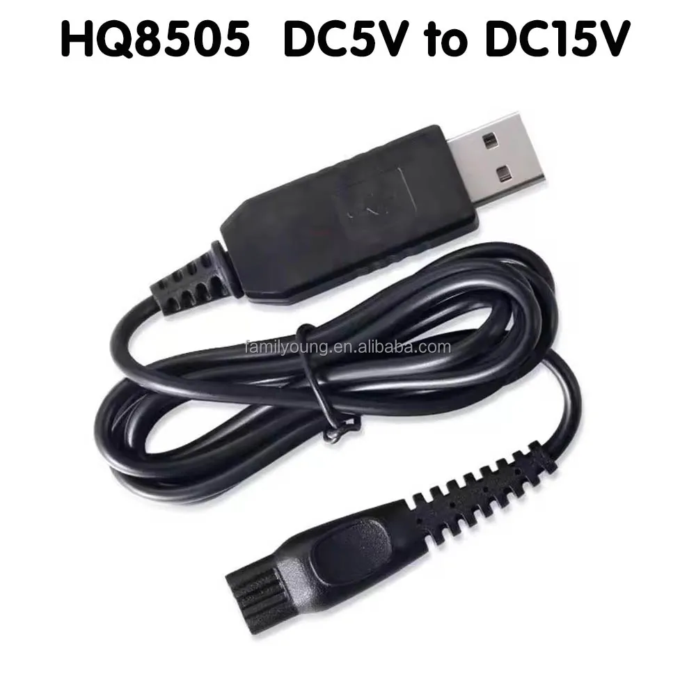 USB Charging Cable 15V Razor Adapter HQ8505 HQ8500 Power Adapter for Philips Shaver S5000 S7000 S9000 S9911 S9731 S9711 S9511