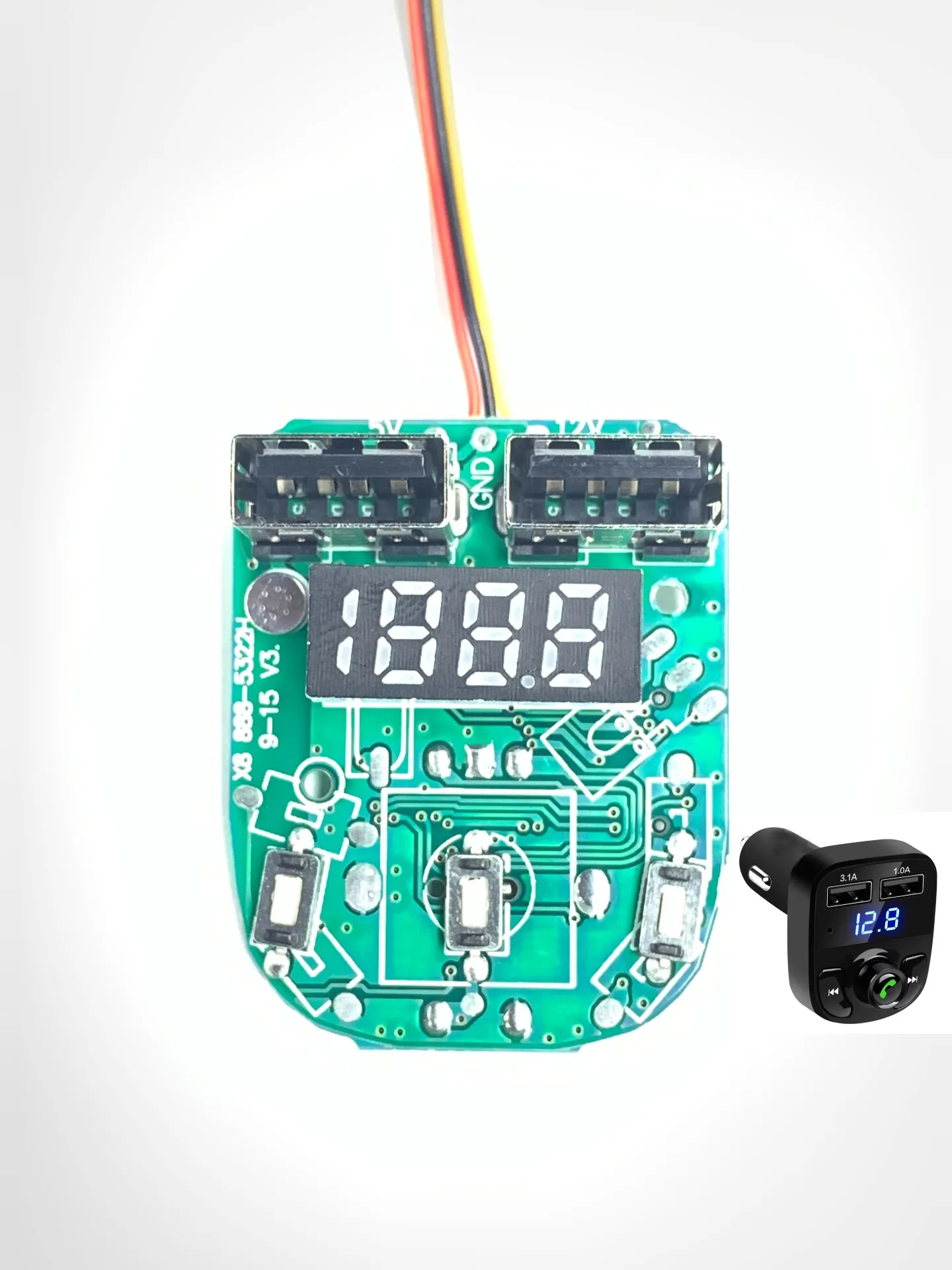 Car Audio MP3 Player with for Bluetooth Circuit Board PCB Audio System & FM Transmitter 5 Meters PCB for MP3 Players