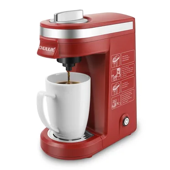 coffee makers classic k-cup coffee machine with red color and 12 months warranty