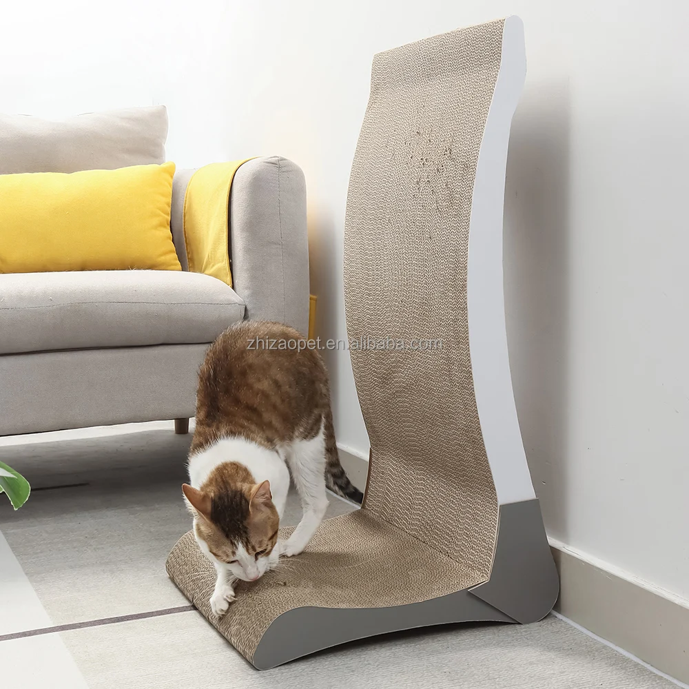 Easy Assembly L Shape Cardboard Wall Cat Scratcher Buy Cat Scratcher