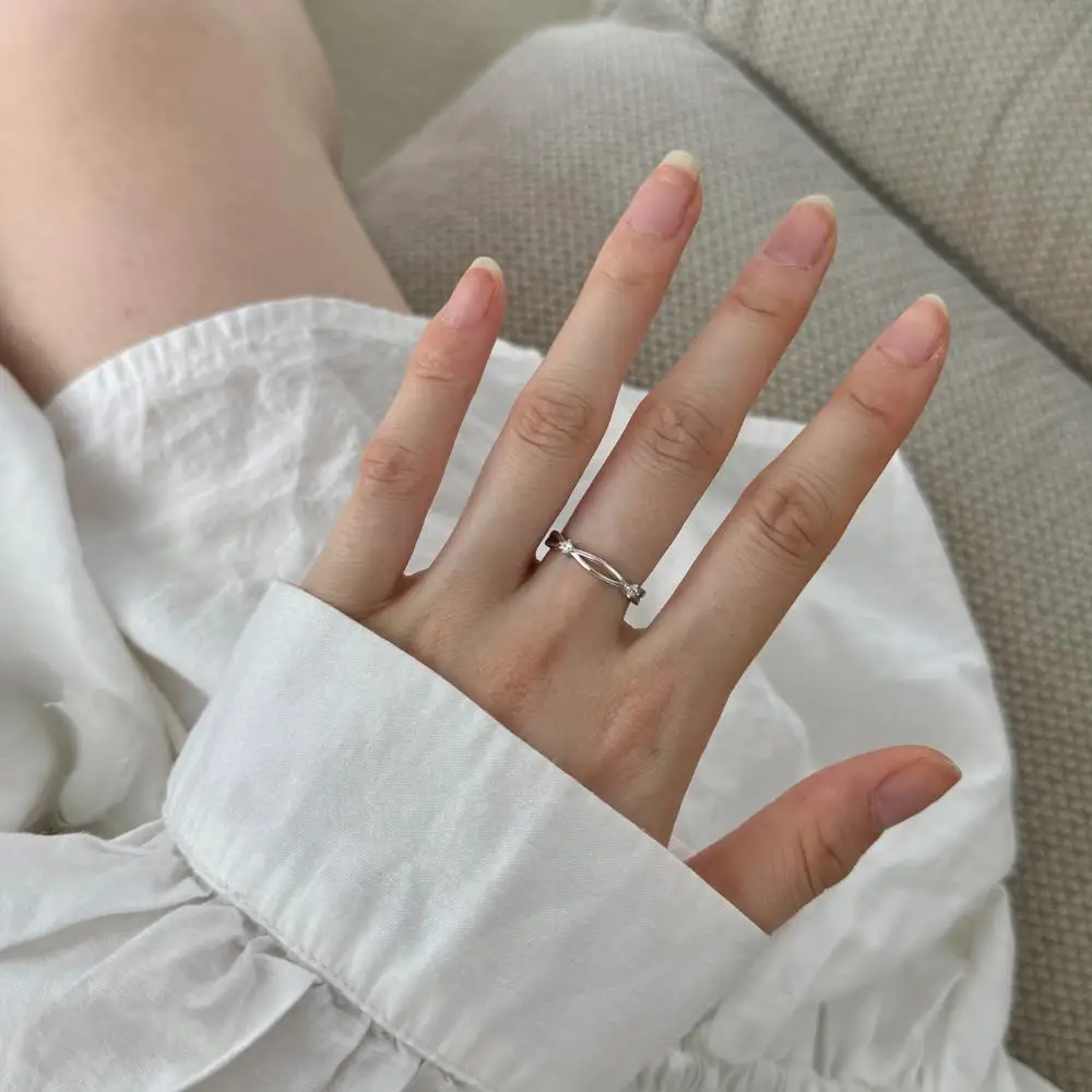 KAKODIY Drop Shipping Knot Ring Women Wedding Engagement 925 Sterling Silver Ring detail 1