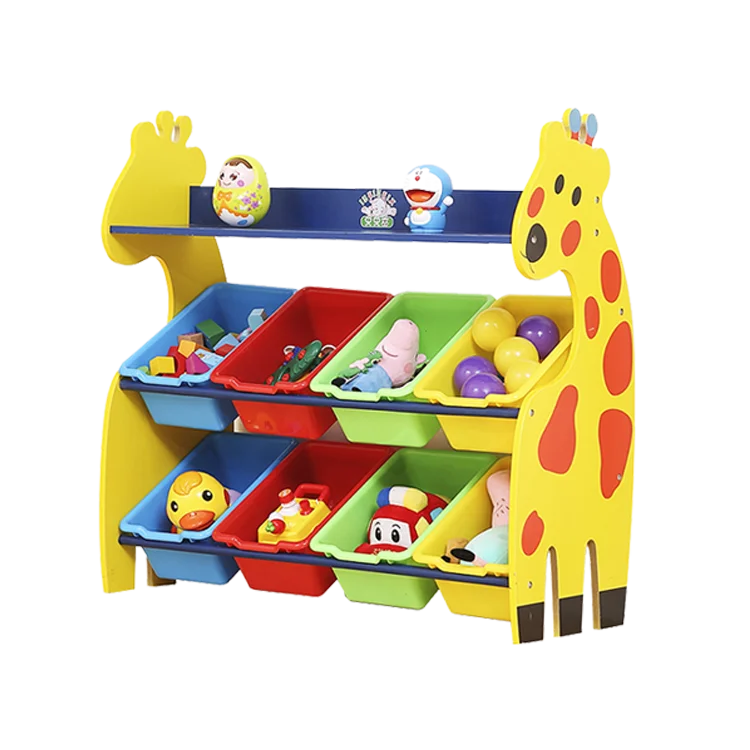 Детский шкаф с жирафом, шкаф для хранения игрушек, детский деревянный шкаф для хранения детей