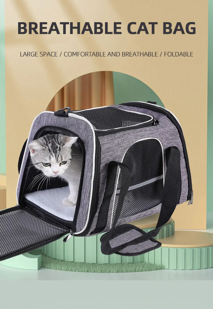 Dog Cat Carrier Shoulder Bagtravel Space Capsule Cage Pet Travel Food