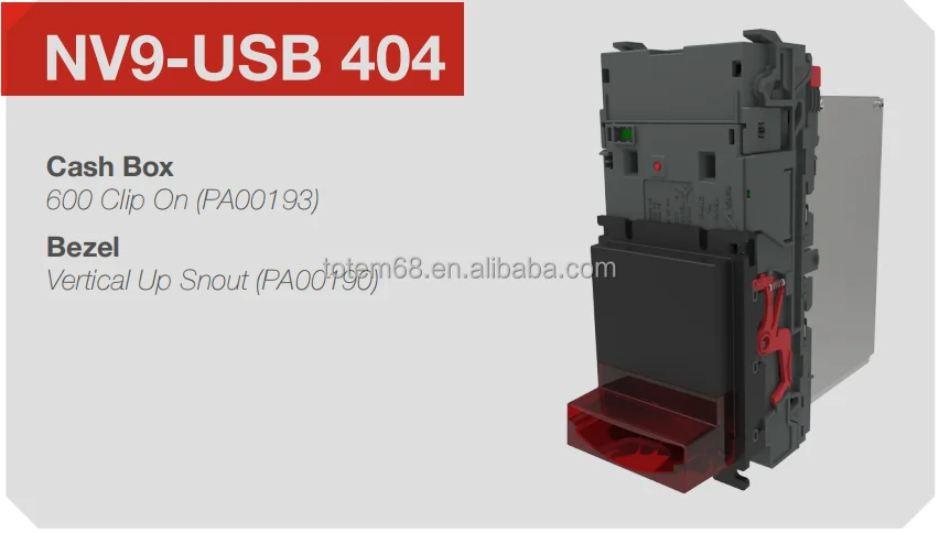 Banknote Acceptor With 300/600 Cash Box ITL NV9 Banknote Validator Cash ...