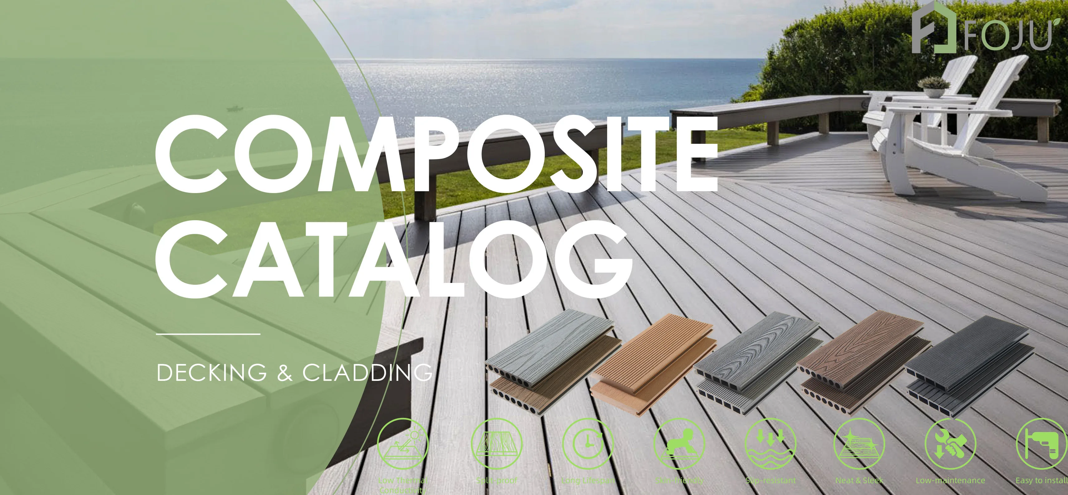 Foju Wpc Engineered Floor Composite Decking Balcony Laminate Flooring ...