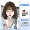 Ear-hanging hair dye wig with honey blue pick
