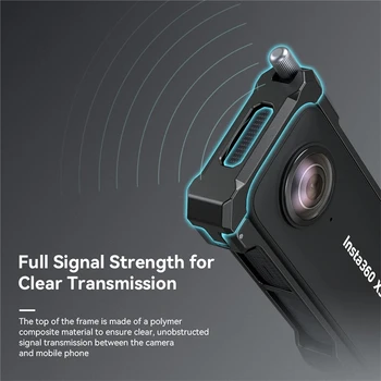 SmallRig Aluminum Frame Cage for Insta360 X3, Protective Case for Insta 360 X3, with 1/4" Threads, Cold Shoe Mount, Folding detail image