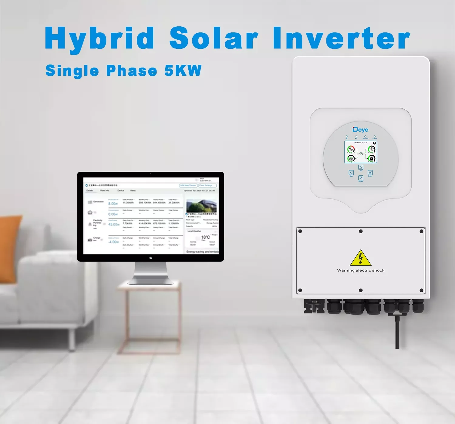 Deye Goodwe-inversor Solar Híbrido Serie Et,5kw,8kw,10kw,Inversor De ...