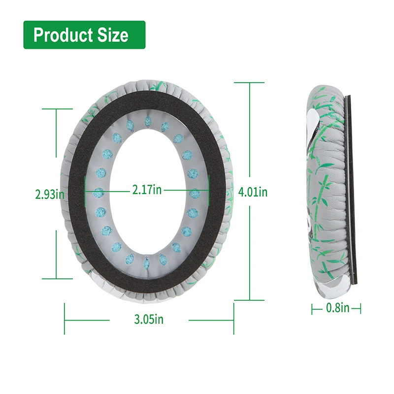 Сменные амбушюры Chengde Gesongzhe, подушка с рисунком панды для QC2, QC15, QC25, QC35, мягкие амбушюры из Протеиновой кожи