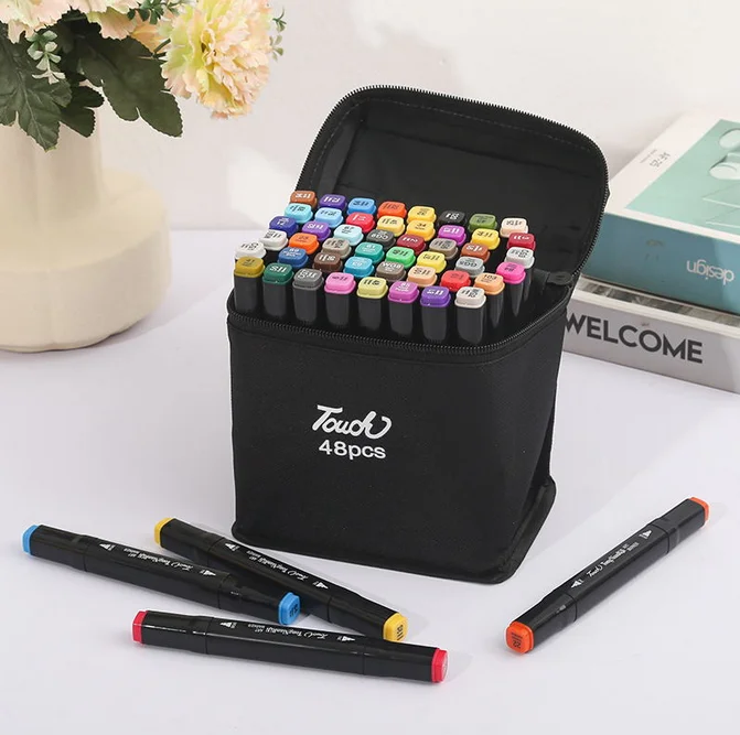 Набор маркеров для рисования 24 48 60 80 цветов