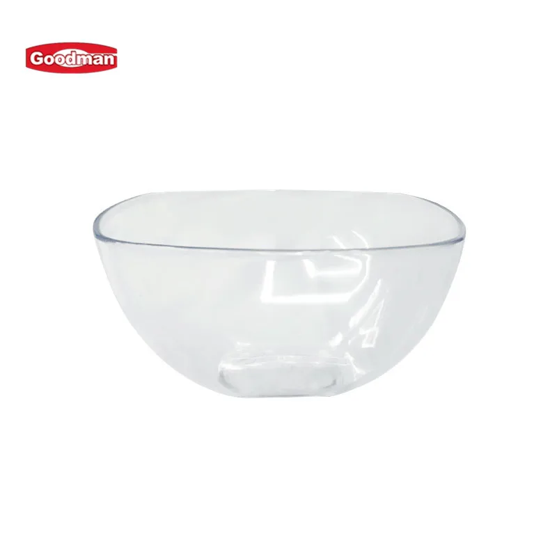 Multifunctional Transparent Acrylic Catering Restaurant Buffet Polycarbonate Plastic Mixing Salad Serving Bowl