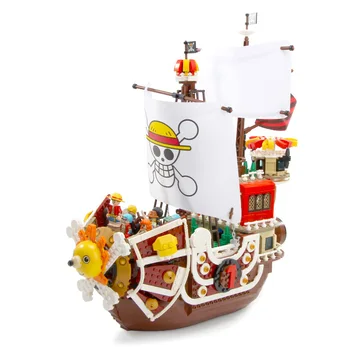 Anime Thousand Sunny Boats Pirate Ships 1 Piece Luffy Blocks ...