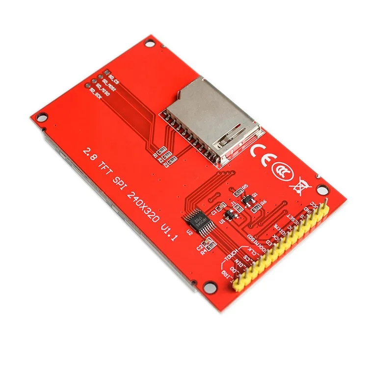 2,8-Zoll-TFT-LCD-Modul – ILI9341, 240x320, SPI, 65K Farben, 3,3V/5V, Mit/ohne Touch