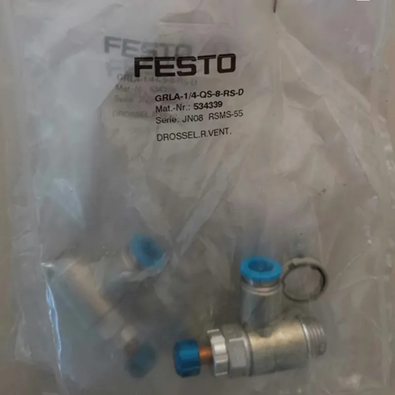 Valvola Di Controllo Flusso Festo GRA-1/4-B - Pneumatica, Nuova (Senza Confezione Originale)