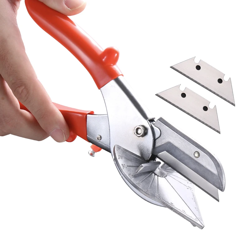 45-135 Degree Miter Shears Multifunctional Trunking Shears Adjustable Degree for Cutting Various Shape Miter Gasket Angle Shear