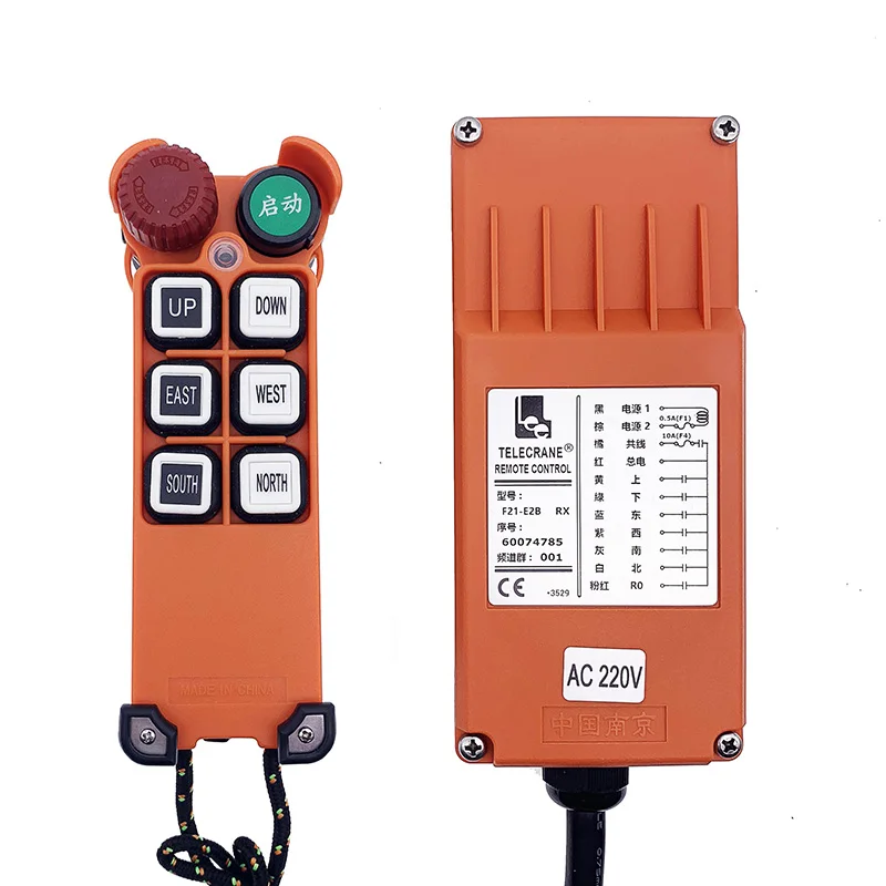F21-E2m Telecrane Sticker Buttons Electric Industrial Crane Wireless Remote Control
