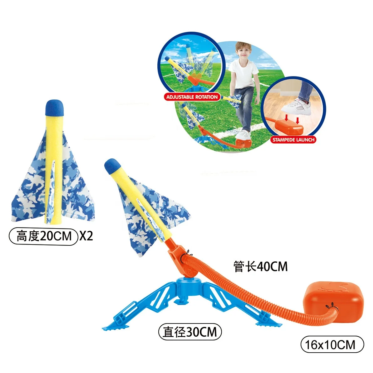 Details about   CPSYUB Kids Toys 4, Shoot up to 100 Feet Rocket Launcher Toys with 8 Rockets 
