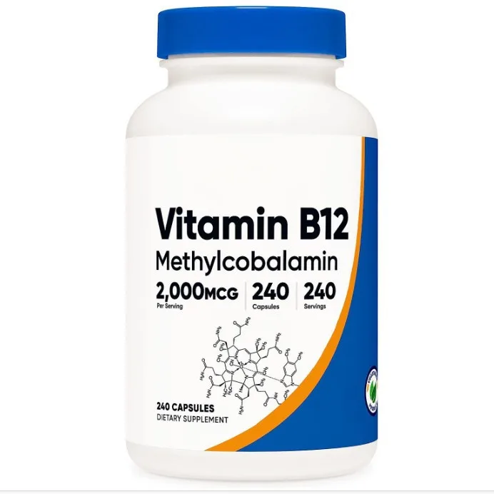 Manufacturer OEM/ODM Food Grade Vitamin b12 Capsules Nature Made Supplements Energy Vitamin b12 Tablets