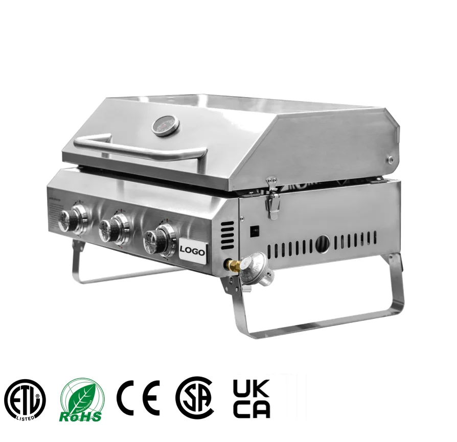 Grill Factory Commercial Portable Gas Cooker Grill Plancha Outdoor Bbq