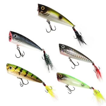 Bubble Fishing Freshwater 3D Eyes 60mm 4.8g Artificial Hard Plastic Bait Saltwater Weight Top Water Fishing Popper Lure – Popper – view 2