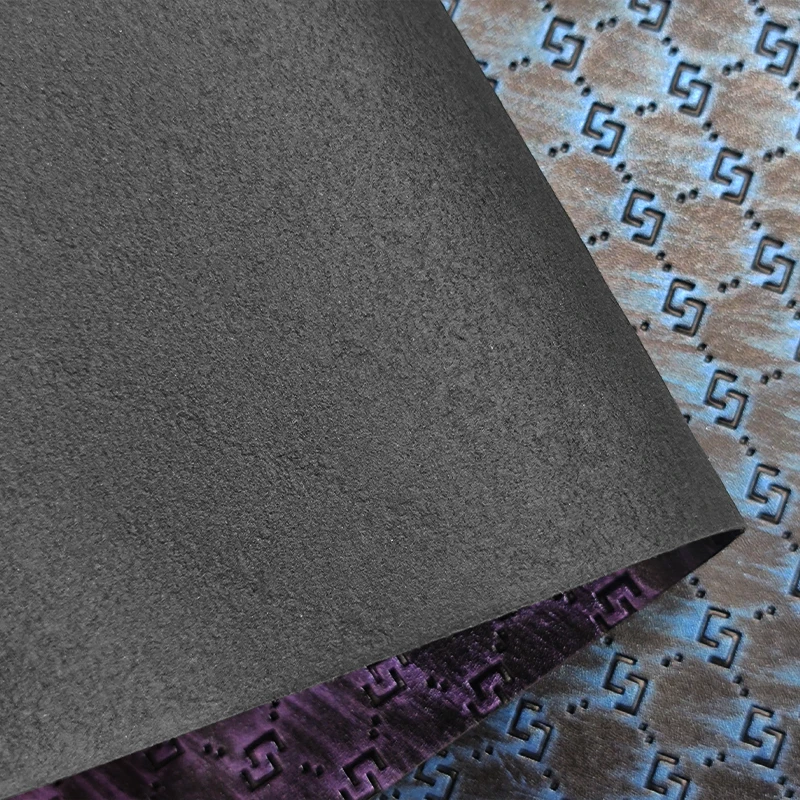 Designer Vintage gg Emboss Bronze Rexine Synthetic Leather for Making Shoes