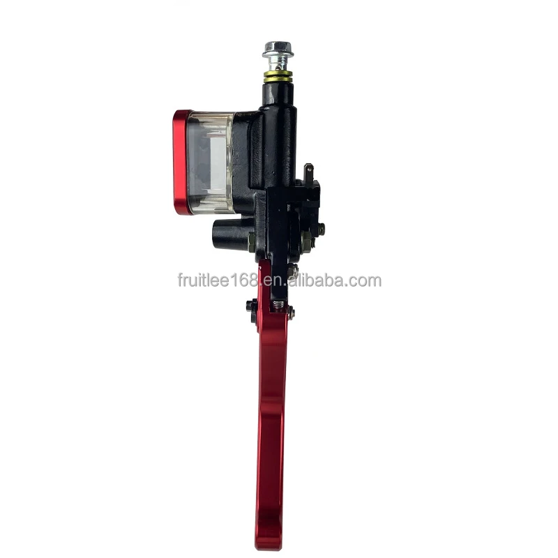Munirater Chrome Hydraulic Brake & Clutch Master Cylinder Set - 1" Handlebar, Left & Right, Aluminum