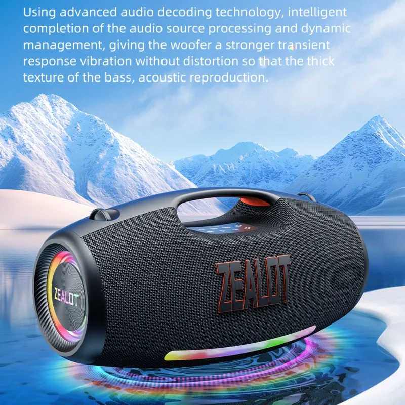 250W ZEALOT S89 Portable Wireless Bass Speaker - Great Sound
