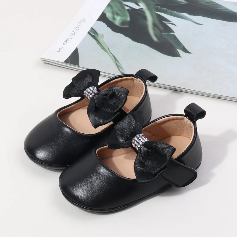 2024 New Design High Quality Princess Shoes Summer Spring Baby Girl Beautiful Butterfly Bowknot Soft PU TPR Anti-slip supplier