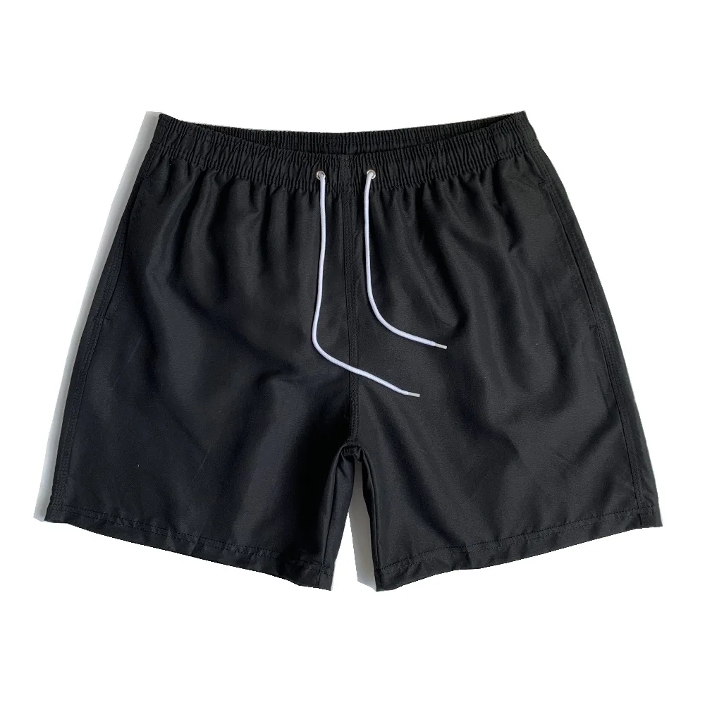 13 Colors 100% Polyester Men Summer Solid Color Beachwear Inside Mesh Wholesale Trunk Men's Swim Shorts948_voghion.com