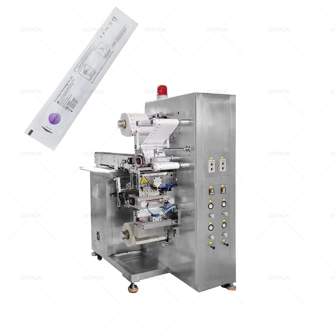 Automatic Flow Medical Disposable Nasal Swab Packing Machine for Flocked Cotton Swab Stick Packaging