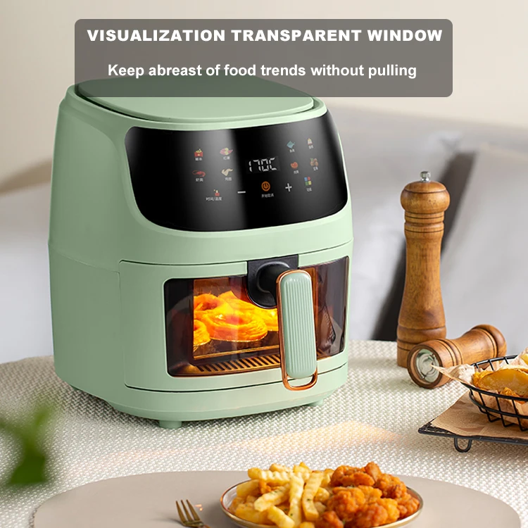 Factory Latest High Quality 8 In 1 Multipurpose Digital Air Fryer 6l
