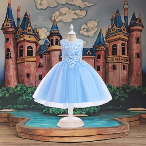 Children Frock Kids Princess Gown Little Baby Birthday Dress 3-13 Year Old Party Dress for Baby Girls Clothes for Kids
