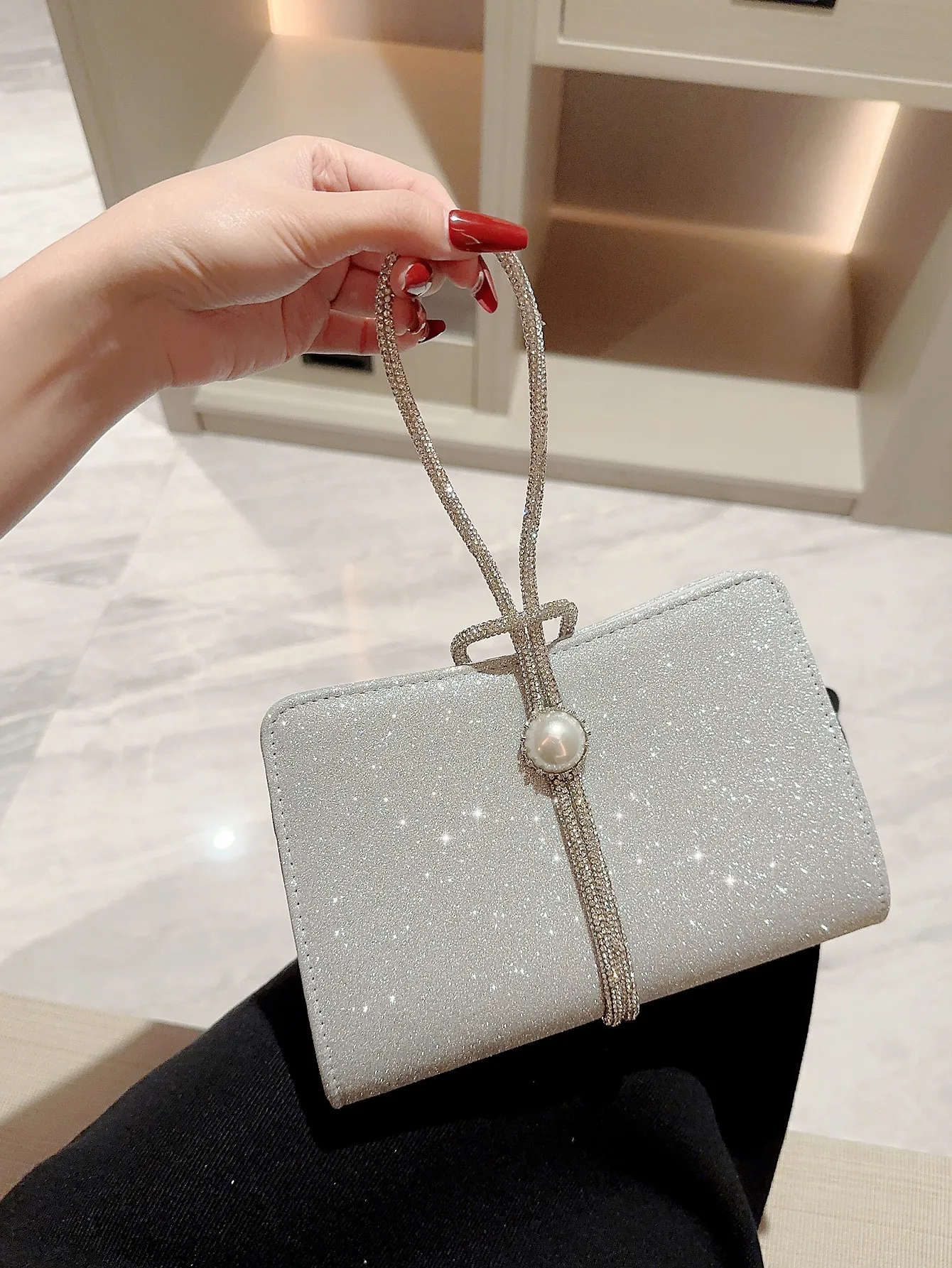 Silver Clutch Purses For Women Rhinestone Purses For Women Chic