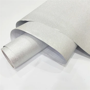 New glitter printed embossing glitter film wholesale glitter wrapping film metal silver gold rose gold color film