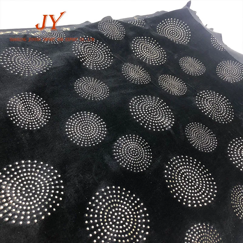 Маленький минимальный заказ, 92% полиэстер, 8% спандекс, бархатная фольга с голограммой в виде звезды, бархатная ткань с принтом