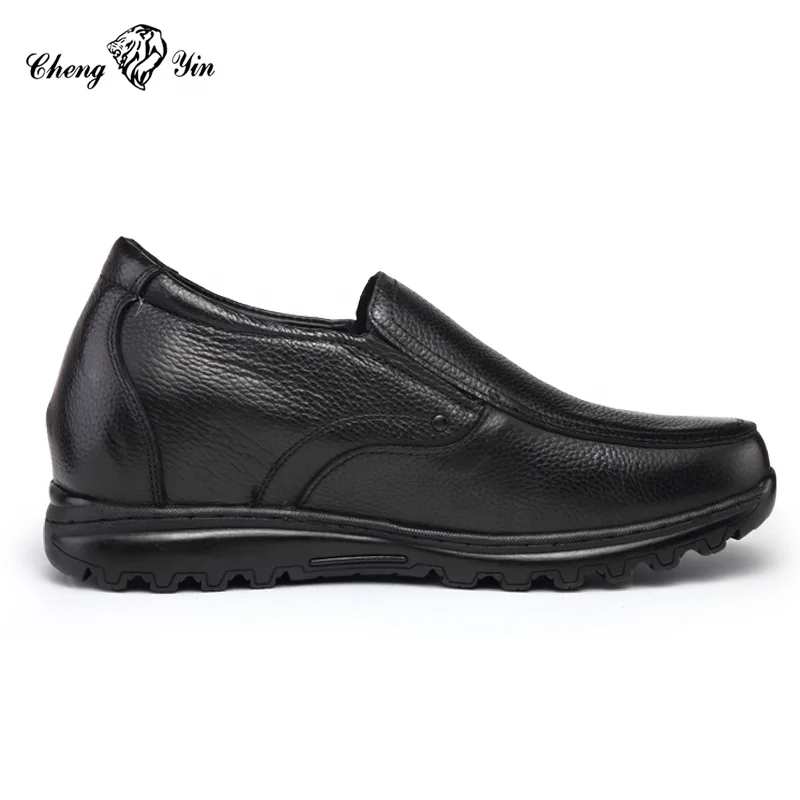 2.8 Inch Height Increasing 2024 New Arrival Men's Casual Shoes Genuine Leather Luxury 7 cm Hidden Insole Elevator Shoes for Men