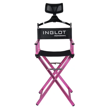 New design Aluminum professional Makeup Chair Director Chair Foldable Cosmetic Chair with headrest