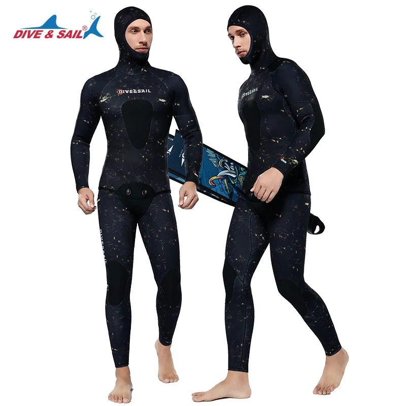 DIVE&SAIL 2 Piece Open Cell Free Diving Wet Suit - 5mm Neoprene