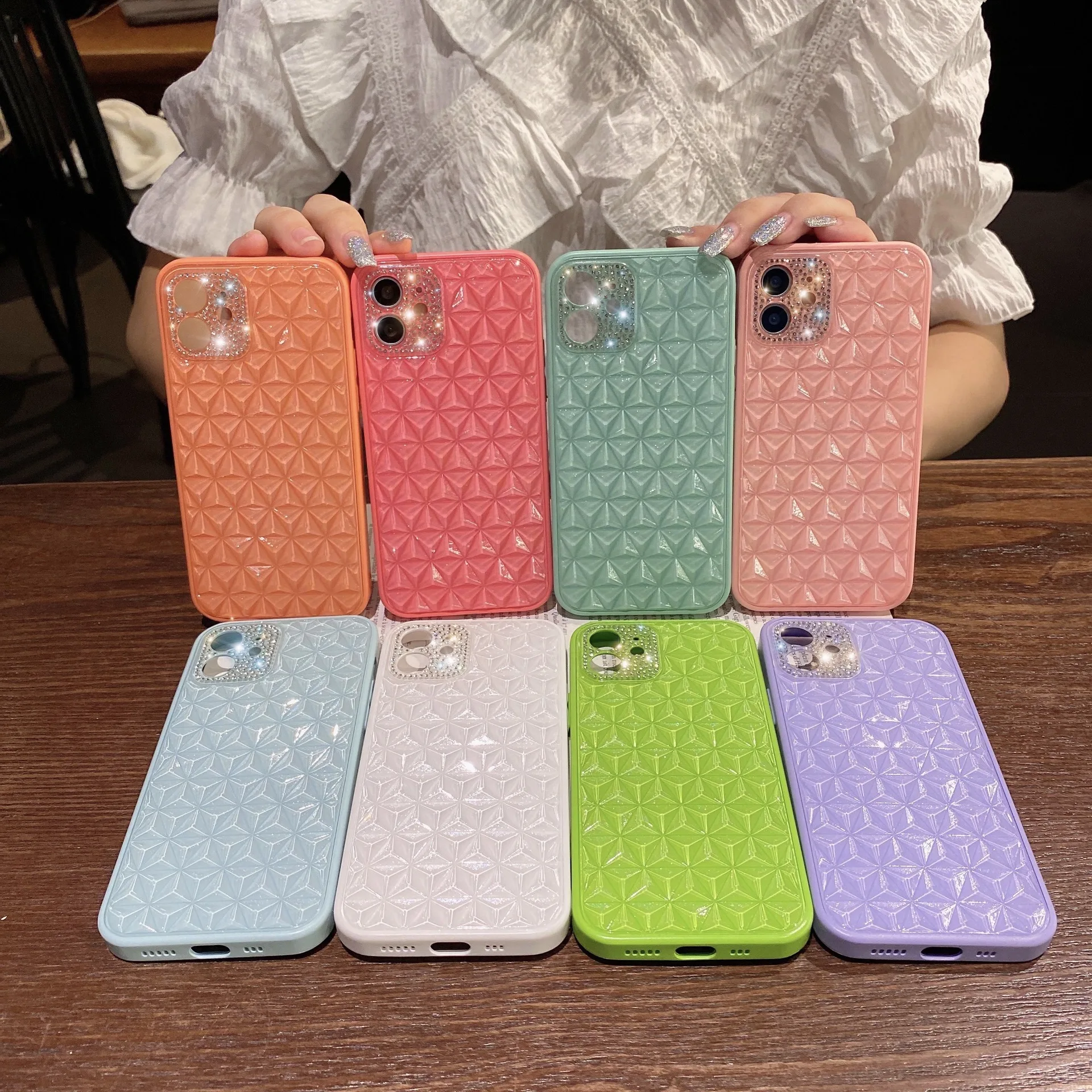 Luxury 3D Diamond Bling Bling Mobile Phone Case Cover for Apple Iphone 11 12 13 Pro Max
