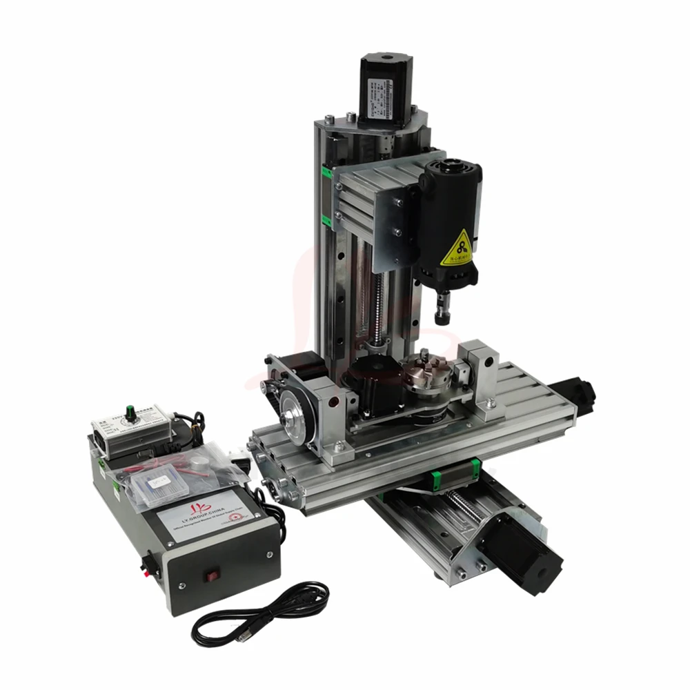 LY2515 CNC Vertical Engraving Machine 3axis 4axis 5axis Column Type CNC Router Drilling and Milling Machine High Power 1000W