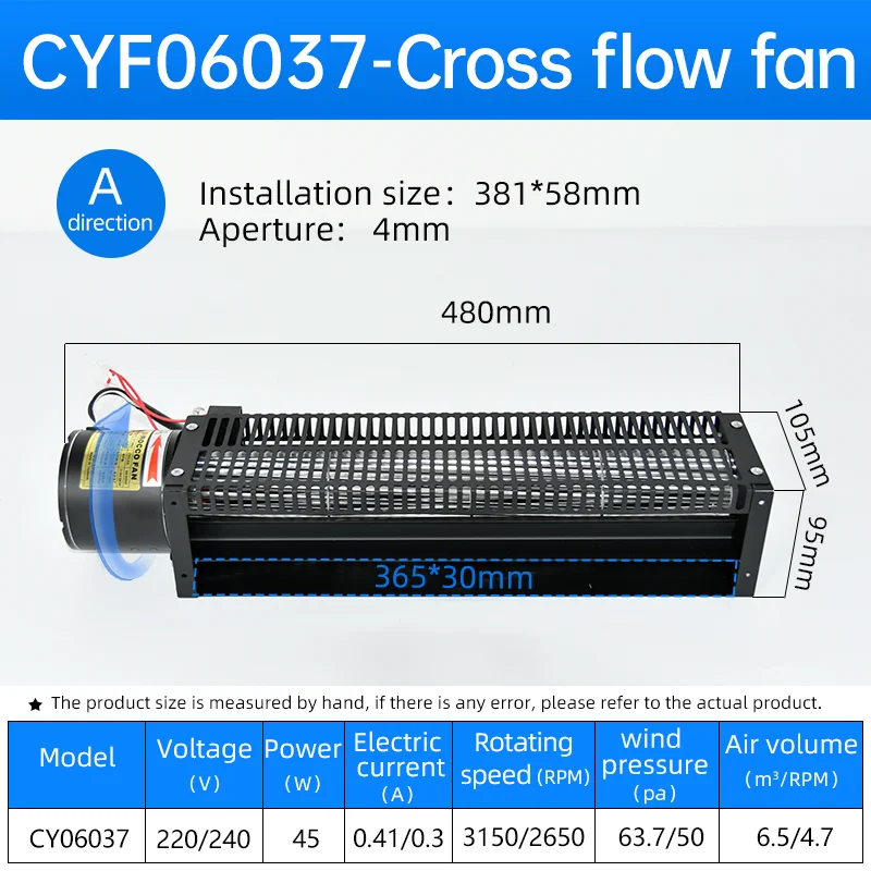 Mini Ceiling Exhaust Fan, CYF06037, 220V/240V, 45W - detail 4