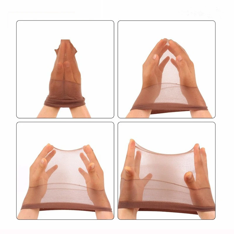 
Весенние сетки для волос, эластичная сетка, коричневая, бежевая вентилируемая шапочка для парика 