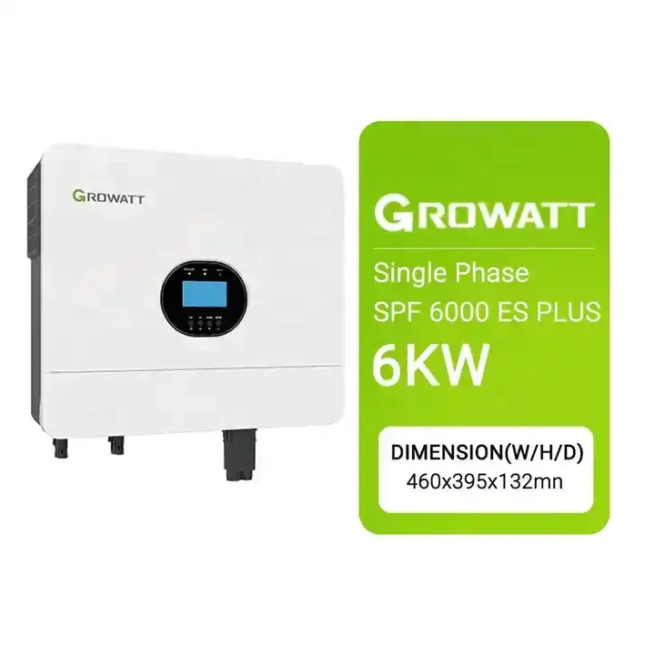 Growatt Power Inverter 3kw 5kw 6kw Singe Phase Solar Energy Off Grid Inverter Pure Sine Wave Inverter Growatt Spf 6000 Es Plus