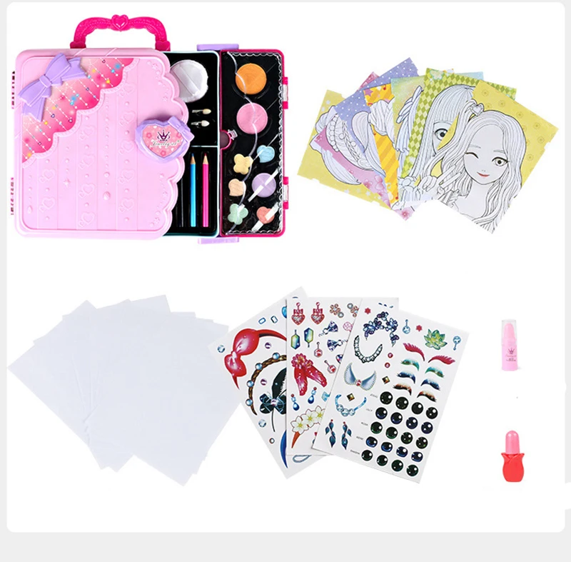 Kids Makeup Kit Toys Cosmetics,Girls Painting Plastic Children's