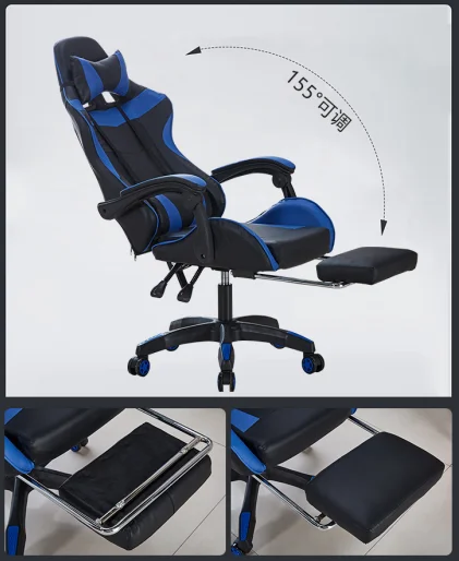 Wholesale Computer Gaming Office Chair PC Gamer Racing Style Ergonomic Comfortable Leath aperçu 6