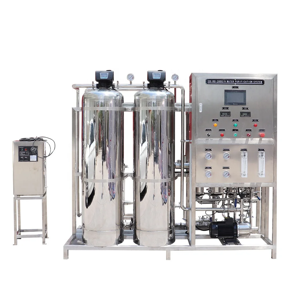 2000L Manual Automatic RO Purified Direct Drinking Water Machine Reverse Osmosis Water Treatment Machinery