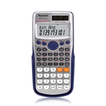 240 Functions  Professional Solar dual power high quality Student 10+2 digits 2 line display 991es plus scientific calculator