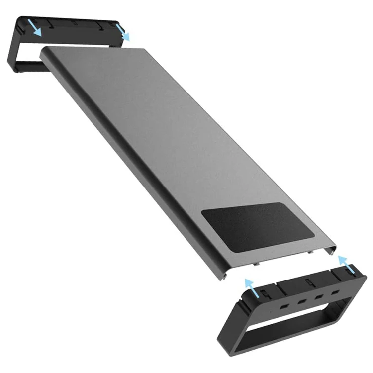 Great Roc Aluminium Riser Desk Stand Output 3x Standard Usb 1x Type C ...