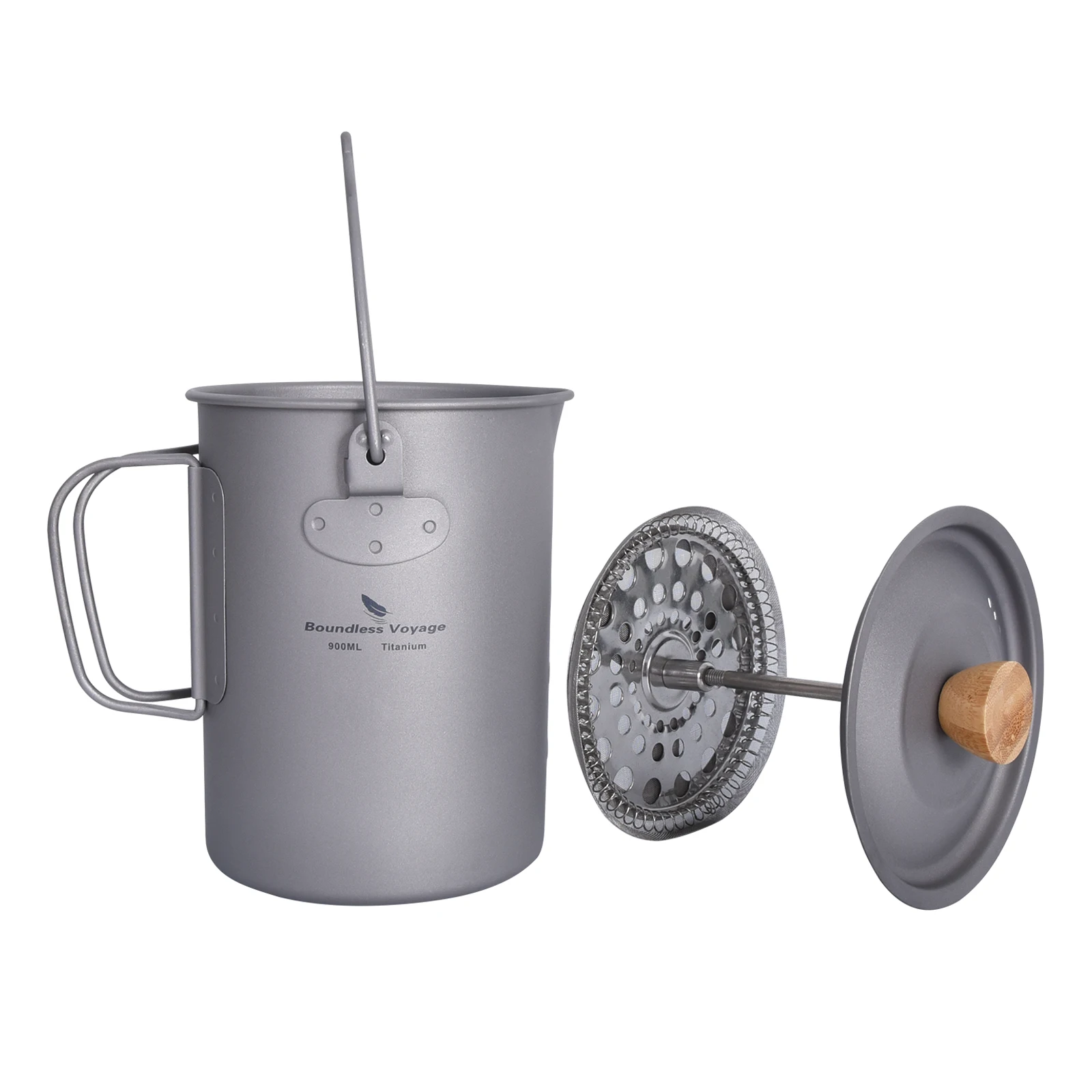 Camping Titanium French Press Coffee Maker